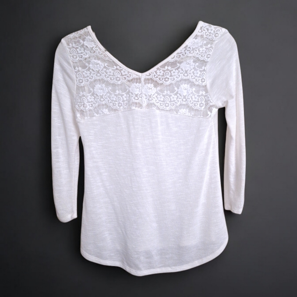 Belle du jour medium top 3/4 sleeve with lace back - Picture 4 of 7